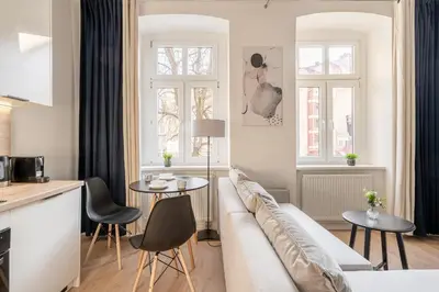 Część wypoczynkowa w obiekcie RentPlanet - Apartamenty Śródmieście