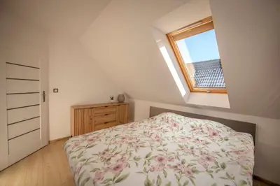 Łóżko lub łóżka w pokoju w obiekcie Dom z Widokiem na Góry i Jacuzzi - 