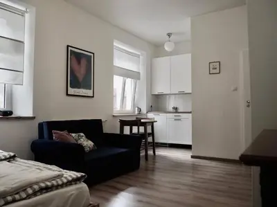 Kuchnia lub aneks kuchenny w obiekcie Apartament Piękna 4