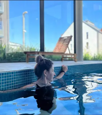 Basen w obiekcie Apartament Monte Ślęża & Spa lub w pobliżu
