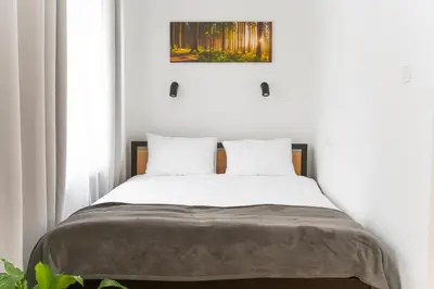 Łóżko lub łóżka w pokoju w obiekcie Apartamenty Piastowska