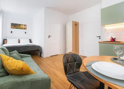 Część wypoczynkowa w obiekcie Apartamenty Piastowska