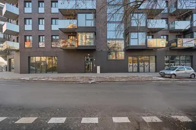 Budynek, w którym mieści się apartament