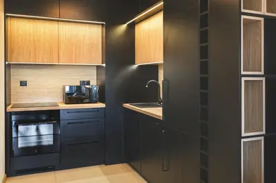 Kuchnia lub aneks kuchenny w obiekcie Ekskluzywny apartament z balkonem