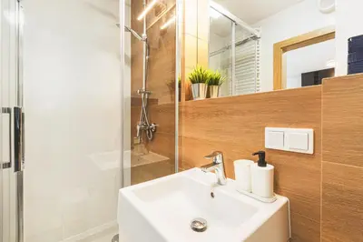 Łazienka w obiekcie Ekskluzywny apartament z balkonem