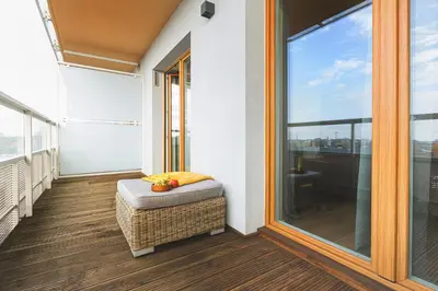 Balkon lub taras w obiekcie Ekskluzywny apartament z balkonem