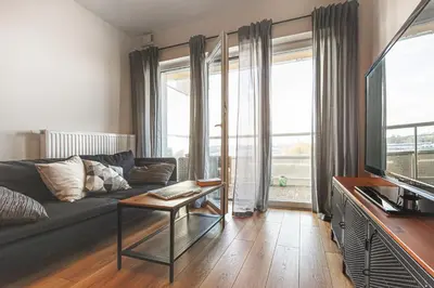 Część wypoczynkowa w obiekcie Ekskluzywny apartament z balkonem