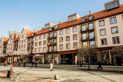 Budynek, w którym mieści się apartament