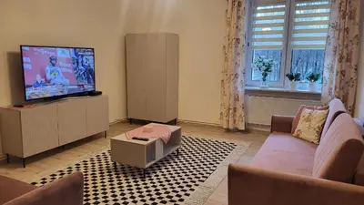 Telewizja i/lub zestaw kina domowego w obiekcie Apartament Twoja Chwila II
