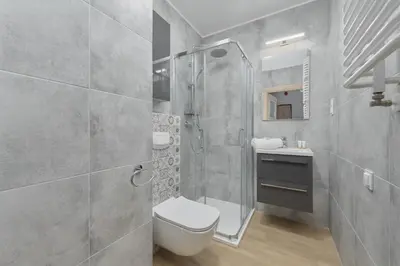 Łazienka w obiekcie Cozy & Modern Studio Rogowska by Noclegi Renters