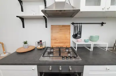 Kuchnia lub aneks kuchenny w obiekcie Apartament Modrzejewska
