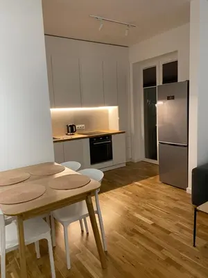 Kuchnia lub aneks kuchenny w obiekcie Apartament Otwarta Wrocław