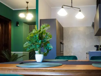 Część wypoczynkowa w obiekcie Punkt - Apartament z jacuzzi w centrum Gliwic