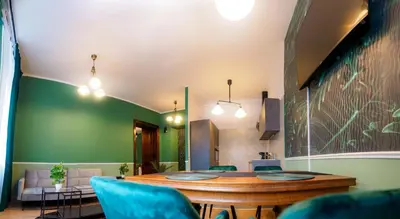 Część wypoczynkowa w obiekcie Punkt - Apartament z jacuzzi w centrum Gliwic