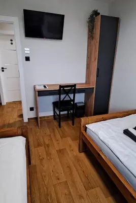 Telewizja i/lub zestaw kina domowego w obiekcie Noclegi u Lidki