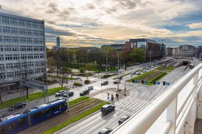 Widok na miasto Wrocław z tego apartamentu