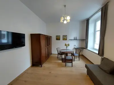 Telewizja i/lub zestaw kina domowego w obiekcie Apartament Kamienna Gora
