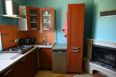 Kuchnia lub aneks kuchenny w obiekcie Strażnica Pod Lasem