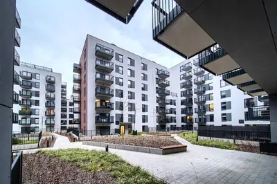 Budynek, w którym mieści się apartament
