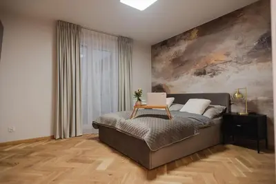 Część wypoczynkowa w obiekcie Gliwice Dickensa 36A Condo