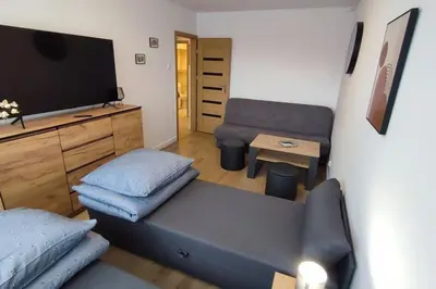 Telewizja i/lub zestaw kina domowego w obiekcie Apartament Górski Widok