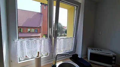 Balkon lub taras w obiekcie Apartament na Poli