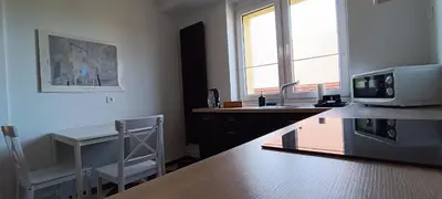 Kuchnia lub aneks kuchenny w obiekcie Apartament na Poli