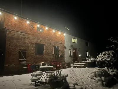 Obiekt Przygórze 201 - Dom Wiejski w Górach Sowich zimą