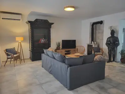 Telewizja i/lub zestaw kina domowego w obiekcie Apartament Prestiż