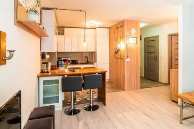 Kuchnia lub aneks kuchenny w obiekcie Apartament 45m2