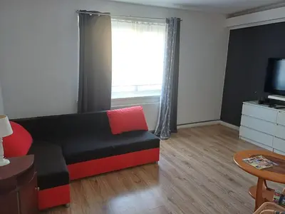 Część wypoczynkowa w obiekcie Apartament-Zaodrze,2- pokoje,kuchnia,łazienka