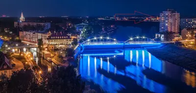 Widok na miasto Opole z tego apartamentu