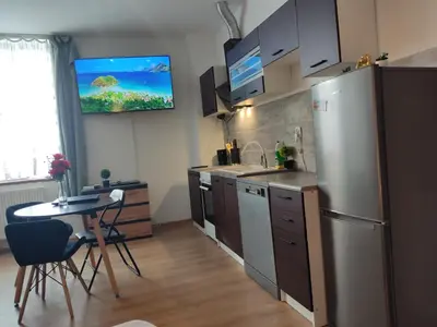 Kuchnia lub aneks kuchenny w obiekcie Mini Apartament Studio