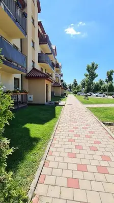 Budynek, w którym mieści się apartament