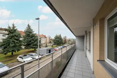 Plan piętra w obiekcie Klimasa White&Blue Apartment with Balcony in Wrocław by Noclegi Renters