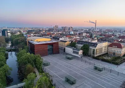 Widok na miasto Wrocław z tego apartamentu