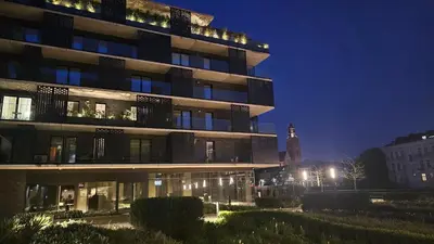 Budynek, w którym mieści się apartament