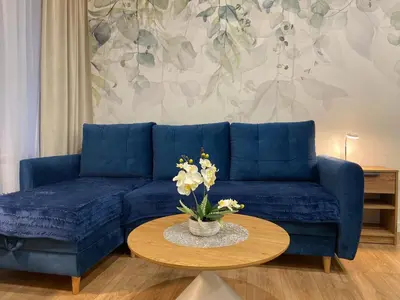 Część wypoczynkowa w obiekcie Apartament na Przedmieściu by Apartamenty na dni Wrocław