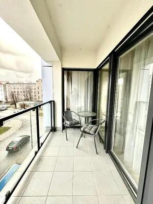 Balkon lub taras w obiekcie Centrum Legnicy - Złotego Florena