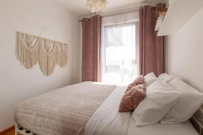 Łóżko lub łóżka w pokoju w obiekcie Comfort Apartment Podwale City Centre