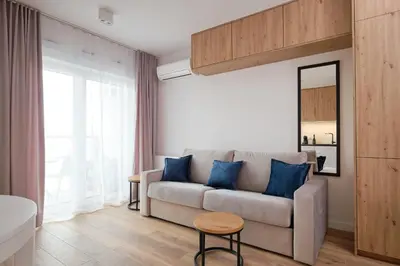 Część wypoczynkowa w obiekcie Studio nad rzeką 73, Rynek 500 m