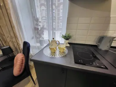 Kuchnia lub aneks kuchenny w obiekcie Apartament -Studio 3 Gliwice