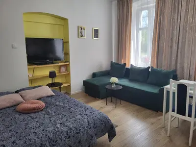 Część wypoczynkowa w obiekcie Apartament -Studio 3 Gliwice