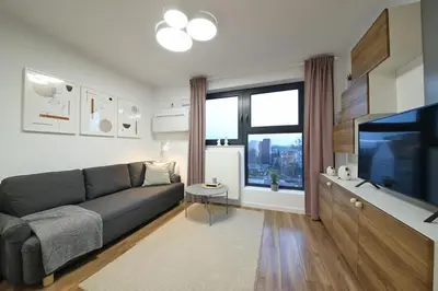 Telewizja i/lub zestaw kina domowego w obiekcie Apartament Wrocław