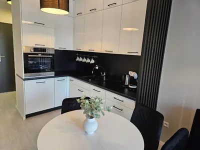 Kuchnia lub aneks kuchenny w obiekcie Apartament - Osiedle Przylesie