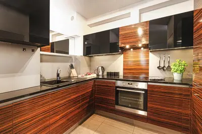 Kuchnia lub aneks kuchenny w obiekcie Apartament z Jacuzzi Parking Balkon 2 sypialnie