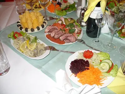 Jedzenie w kwaterze prywatnej lub w pobliżu