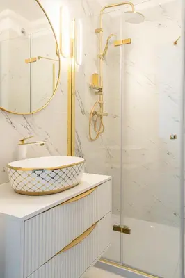 Łazienka w obiekcie RentPlanet - Legnicka Residence