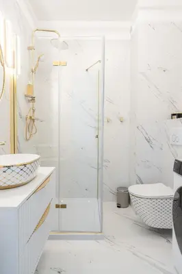 Łazienka w obiekcie RentPlanet - Legnicka Residence