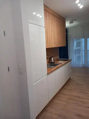 Kuchnia lub aneks kuchenny w obiekcie Jaworska 4 Apartments Wrocław